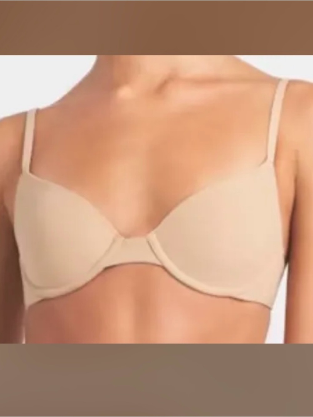 SKIMS FITS EVERYBODY T-SHIRT BRA CLAY 36D